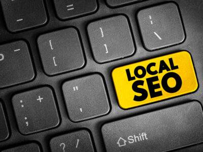 Local SEO Strategies For Small Businesses - Computer Key Pad - Digital Donkey Marketing & Media