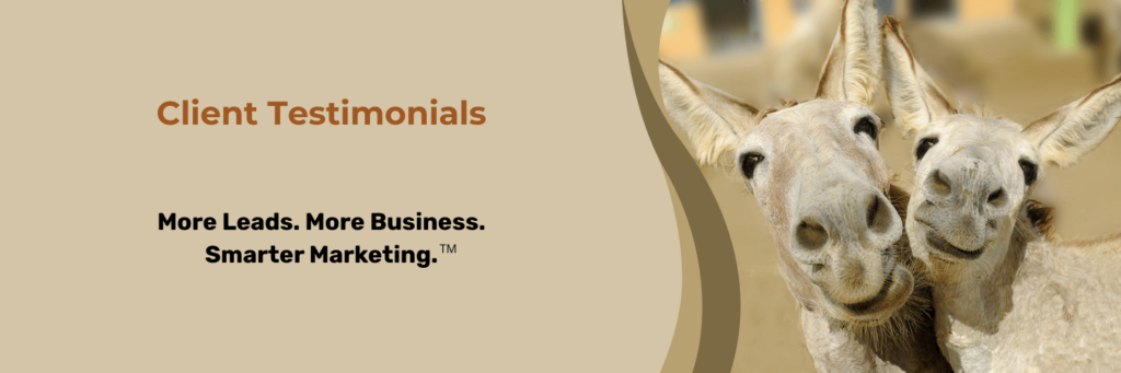 Client Testimonials More Leads. More Business. Smarter Marketing.
